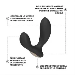 Hugo 2 - Vibromasseur prostatique contrôlé avec application