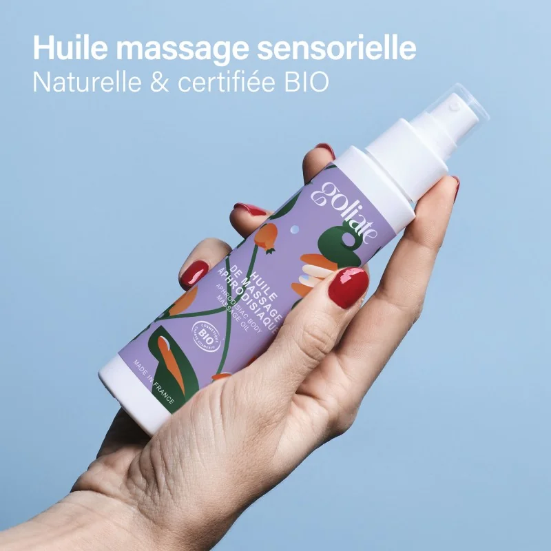 Huile de massage Bio - Aphrodisiaque & Chauffante