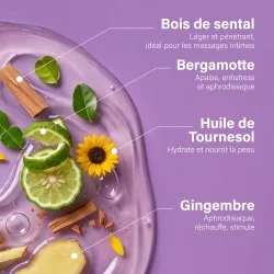 Huile de massage Bio - Aphrodisiaque & Chauffante