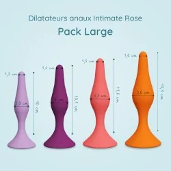 Pack dilatateurs anaux Intimate rose - Large